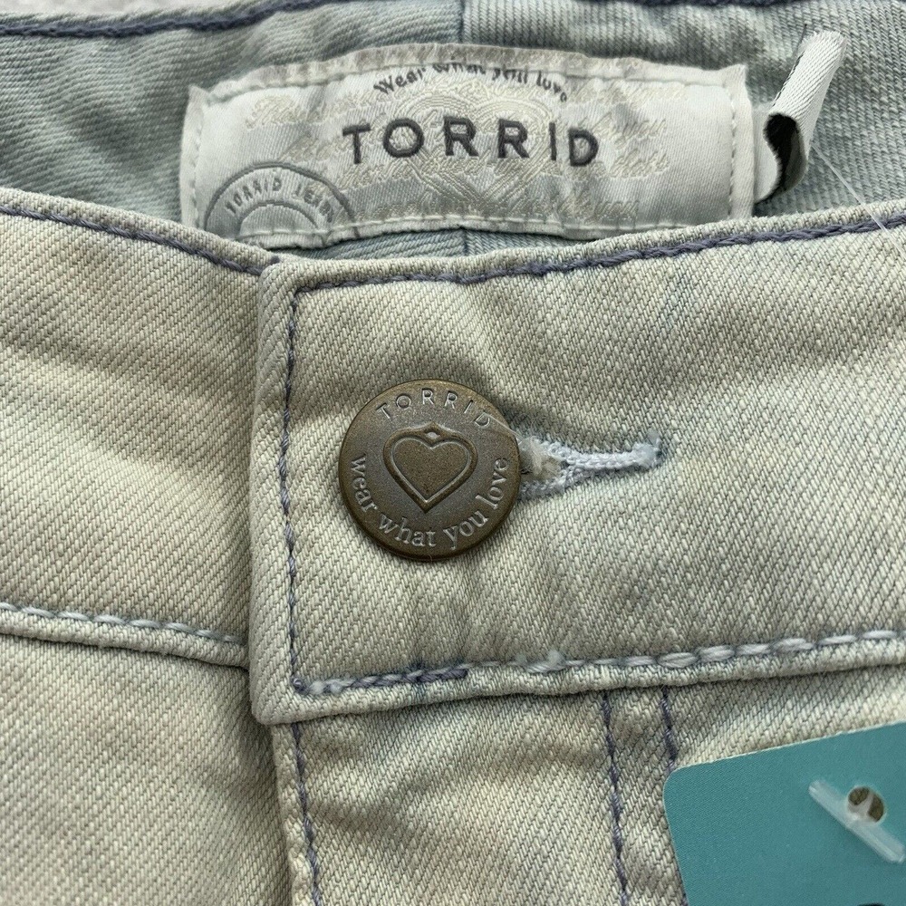 Torrid Sophia Skinny Jeans Plus Size 18 38x31 Bleached Denim Tapered Stretch - Picture 7 of 16